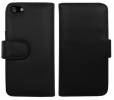 Leather Flip Case Wallet Style for iPhone 5G - Black
